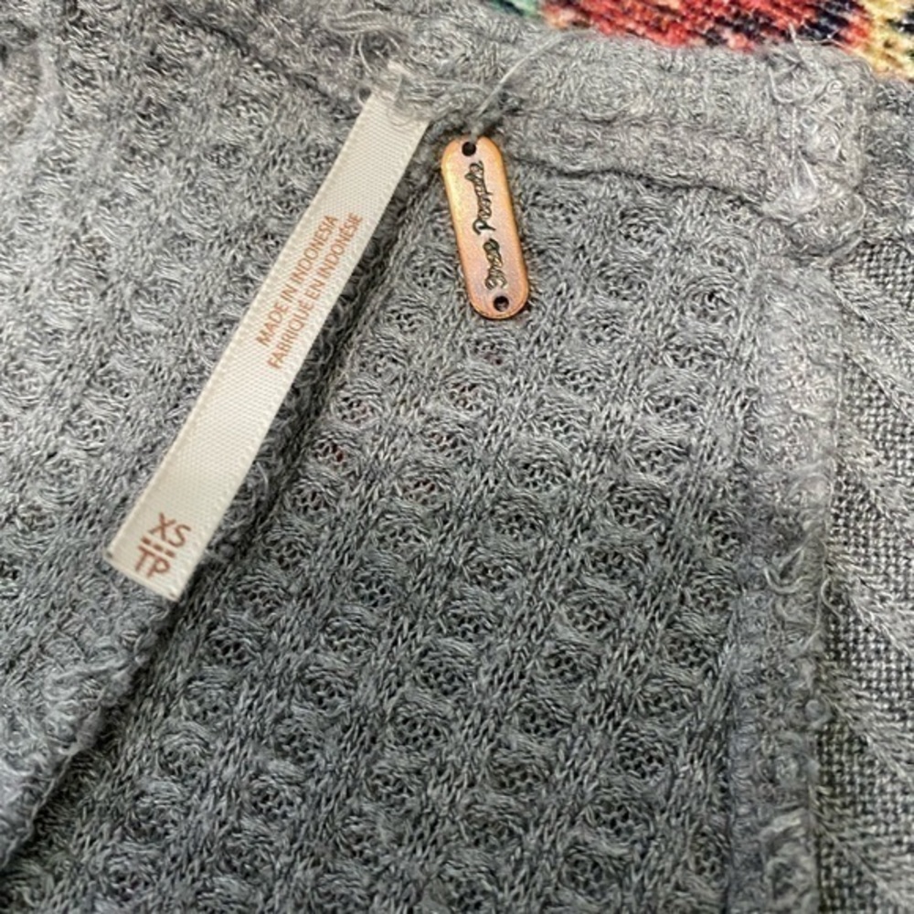 Free People Ventura Drippy Thermal Long Sleeve Sweater - Picture 5 of 8